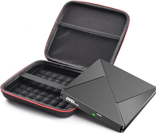 Umaniy Reproductor de DVD para portátil, Unidad de CD externa para Mac, USB 3.0 USB C, grabadora de CD portátil, unidad de disco externa, lector y grabador de DVD, unidad ROM, compatible con portátil