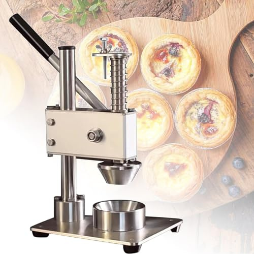 Egg tart pressing machine,hand press egg tart skin tool,Commercial Stainless Stain Tartlet Shell Molding Forming Machine,Muffin Cupcake Tins Moulds Tool,Cake Shop - Hand Press Egg Tart Skin Maker