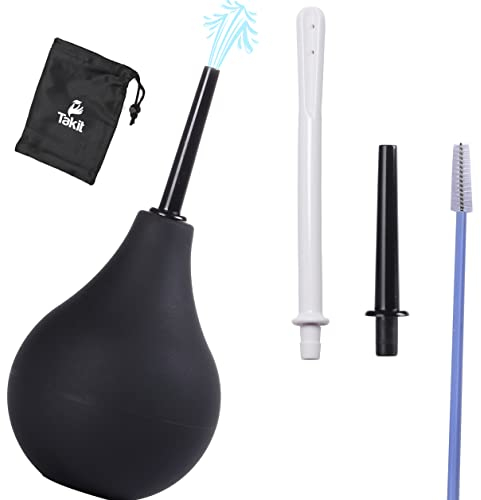 Klistierspritze Mit Reinigungsbürste - 225ml - Analdusche Und Vaginaldusche - Tasche Inklusive