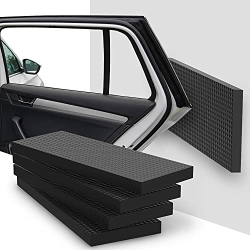 Fosmon – Protección para Puerta de Coche - Protección de Pared para Garaje 39,9 x14,9 x 1,5 cm | Resiste a un Impacto de 136 kg | Adhesivo de Fibra de Vidrio - Facilitar el Estacionamiento | Lote de 4