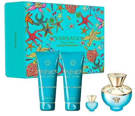 Versace Estuche per le donne Dylan Turquesa 4 pzs Dama