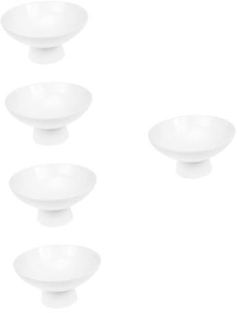 Zerodeko Bol De Rangement Dessert Sur Pied En Céramique 12.5X12.5X13.2 Pouces Bol À Fruits Et Collations Pour Buffet Fête Cuisine Maison