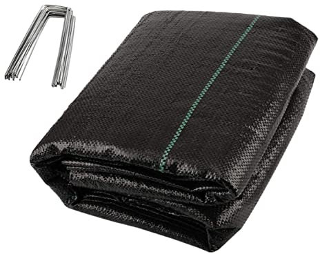 PAMINGONO Kontrolltuch Pp-unkrautvlies Für Terrassen Gehwege Blumenbeete Atmungsaktiv Wiederverwendbar Bodenschutz Kontrollgewebe Gartenkontrolltuch