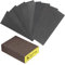 QGK Juego de lijas y esponjas para carpintería y muebles, 8 hojas de lija de grano fino (80-1000 lb), 23 x 9,5 cm, 1 esponja de lija (500-600 lb)