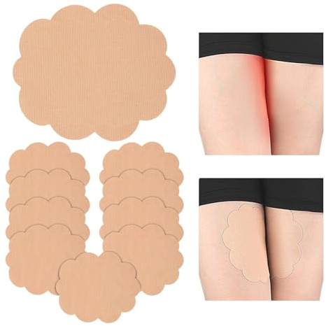 Bandas Anti Rozaduras Para Muslos - Tiritas Invisibles para Rozaduras en Piernas,10 Unidades de Protección Elástica Resistente para Deporte Senderismo Ciclismo Talones