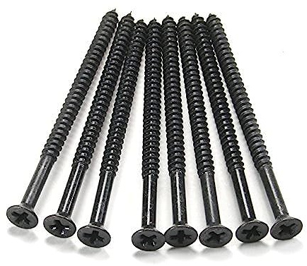 Hinge Outlet Wood Screws, Heavy-Duty Screws for Doors, Cabinets, Furniture & DIY Projects (Oil Rubbed Bronze,9 X 3 Inch, 24 Pack)