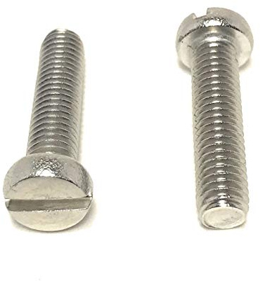 M6-1.00 x 25 Stainless Steel Slotted Cheese Head Machine Screw DIN84 A2 M6x25 (20 Pieces)