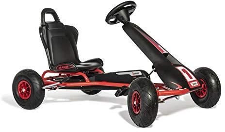 Ferbedo Go AR 8R (Gokart/Kart in schwarz/rot mit Soundlenkrad und Luftbereifung, ab ca. 5-11 Jahre) 112012, Groß