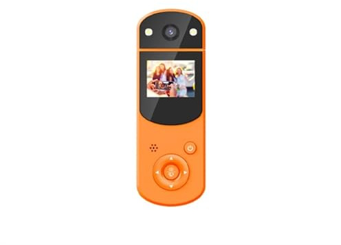 Actionkameror Handheld DV Action Kamera, multifunktionella 1080P Digital Camera, Action Camera 4k vrider selfie Lens Recorging mp3-spelare Camera Vattentätt och hållbart hölje (Size : Oranje)