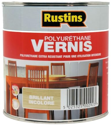Rustins - vernice poliuretanica trasparente per interni 500 ml - 7 m²