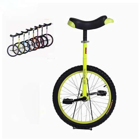 Monocycles For Enfants/adultes, Roues Antidérapantes De 12 À 20 Pouces, Selle Réglable, Vélo D'entraînement À Une Roue, Adapté Aux Amateurs De Vélo D'une Hauteur De 95 Cm À 175 Cm(Yellow,14in)