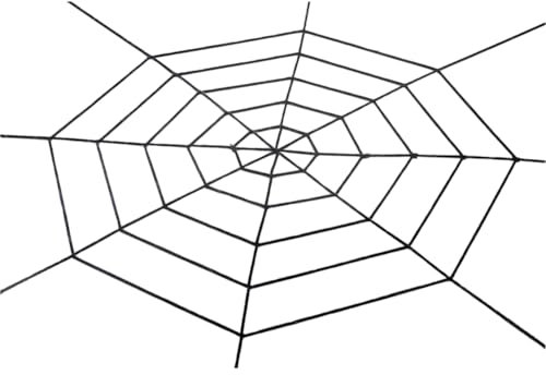 CREATCABIN 8.2 Feets Black Spiderweb Decor Halloween Party Decorations Gothic Giant Spider Web String Scary Haunted House Cotton Outdoor Plush Prop for Halloween Party Favor Wall Window DIY Hanging