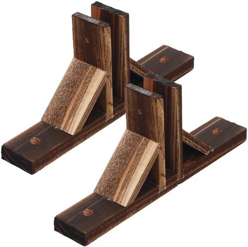 YARNOW Base para Valla De Madera Resistente 2 Pcs para Jardín y Patio, Soporte Pequeño Orificios De Fijación, Base Práctica para Valla De Privacidad, Accesorios Estables para Exteriores