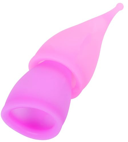 BESTYASH Coppa mestruale in silicone porpora 30 ml flessibile per donne 2 pezzi per nuoto e riposo notturno