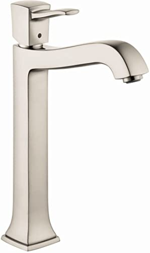 Hansgrohe 31303821 Metropol Classic Single-Hole Wasserhahn 260 mit Ablaufgarnitur, 1,2 GPM, gebürsteter Nickel