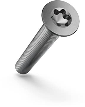 Tornillo Avellanado M3 × 8 (ISO 14581 TORX, Acero inoxidable A2, Rosca completa) TX10 – 25 Unidades