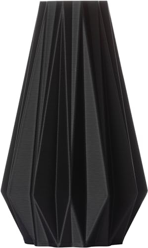 3D Vase Blumenvase Agneta S 16cm nachaltige Dekovase Schwarz Deko Vase für Blumen