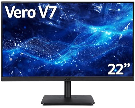 acer 55cm 21.5 INCH FHD ZeroFrame IPS 100Hz 16:9 4ms (GTG) 250nits VGA HDMI FreeSync UK TCO Black