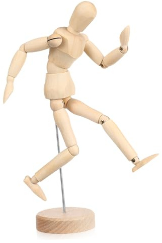 Figurine en bois artistique mannequin d'artiste poupée humaine mannequin de dessin modèle marionnette de dessin mannequin de modèle de dessin statue figurine mini