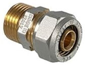 RACCORD DROIT MALE À COMPRESSION POUR TUYAU MULTICOUCHE 1 x 26 (3,00) 