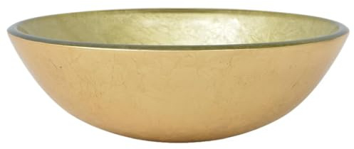 Solivagant Lavandino in Vetro Temperato 42 cm Dorato,Oro,7kg