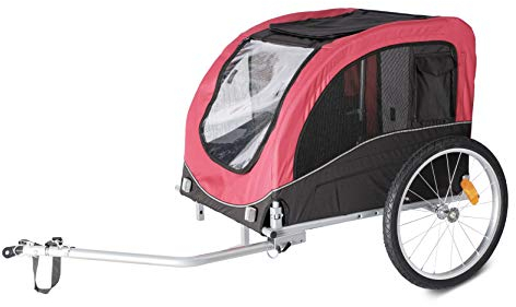 wuuhoo® Premium Hundeanhänger Bello, Fahrradanhänger für Hunde 25-40 KG, faltbarer und wendiger Hundefahrradanhänger, Hundebuggy mit/ohne Jogging Kit inkl. Anhängerkupplung Ohne Jogging Kit