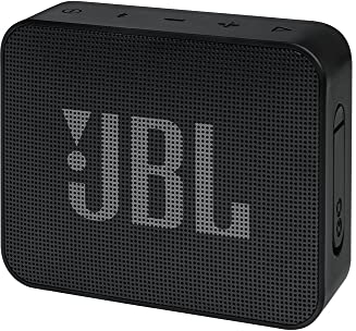 JBL GO Essential Speaker Portatile Bluetooth, Cassa Altoparlante Wireless con Design Compatto, Impermeabile IPX7, Fino a 5 h di Autonomia, Cavo di Ricarica Micro USB, Nero