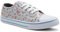 DEK Womens Ladies Canvas Lace Up Denim Floral Baseball Sneakers Casual Flat Plimsoll Trainers Fashion Pumps (Grey Floral, UK Footwear Size System, Adult, Women, Numeric, Medium, 6)
