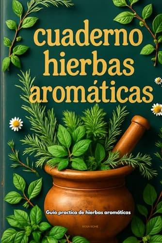 Cuaderno hierbas aromáticas: Libro hierbas medicinales. Remedios naturales