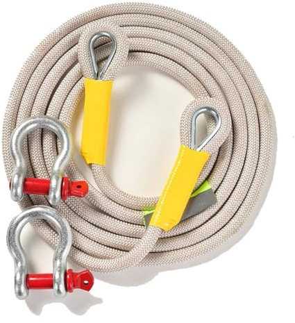 Corda Da Traino Per Recupero Cinetico, Cinghia Da Strappo Fuoristrada Per Carichi Pesanti Fuoristrada, 66000 Mm X 9 M, 3000kg, Nylon, Cinghia Per Strappi Resistente(7 meters 3 tons)