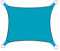 Perel Sonnensegel, wasserabweisend, 2 x 3 m, 160 g/m², Polyester, Rechteck, Himmelblau