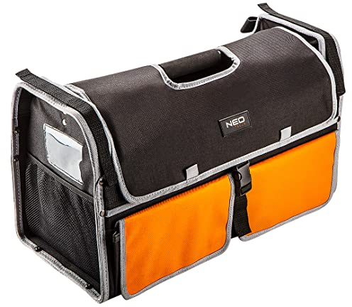 NEO TOOLS Tool bag 51 x 30 x 24 cm (L x H x W), nylon 600D 42 inner pockets, 9 outer pockets, waterproof base, sturdy handle and strap