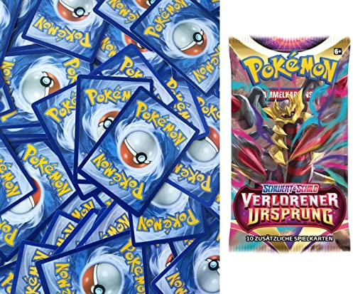 Pokemon 20 Karten Pack + 1 zufälliges Booster Pack DEUTSCH & Arkero-G Standard Soft Sleeves (50 Kartenhüllen)