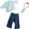 HABA 306518 - Kleiderset Jeans, Zubehör für Puppen ab 1,5 Jahren