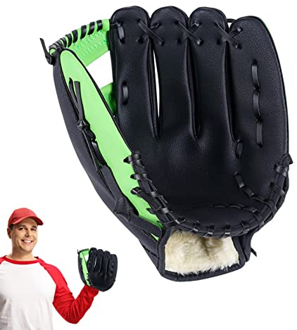 Basebollhandske - Sport Baseball Handske för barn - Förtjocka Slitstark Baseball Tränings Tävlingshandske för Barn Ungdom Vuxna Sport Hinaa