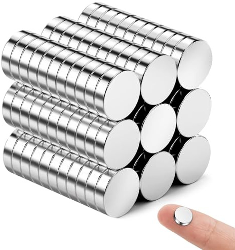 KOBOKO 60 stycken självhäftande neodym-magneter 8 × 2 mm magnet, extra starka, för magnettavla, kylskåp