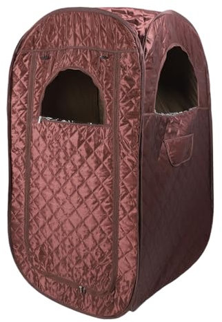 Boîte de Sauna, 4,76 Pieds de Poisson-Pluie - Pliage Sauna à Vapeur plié Vantable avec Machine à Vapeur 3L pour la Maison (Plug UE 220V)