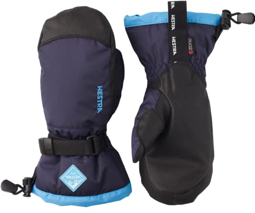 Hestra Youth Gauntlet Wasserdichter CZone Junior/Kinder Fäustling, Drk Blue/Turq, 4