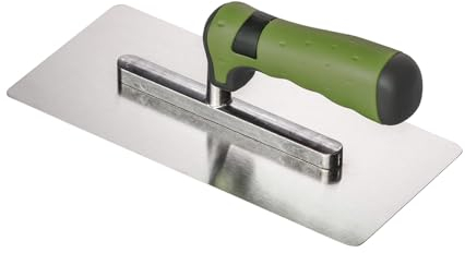 Colorus Profi Venezianische Glättekelle 24 × 11 cm – rostfreier Edelstahl – ergonomischer 2K Softgriff – Stucco Kelle für Spachteltechnik, Kalkputz & Trockenbau