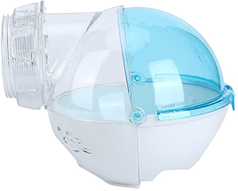 Hamster Salle de Bain - Roue d'exercice de Course de Hamster Transparente de 13 cm résistante aux odeurs Petit Jouet pour Animaux de Compagnie Rat Running Play Toy(Bleu)
