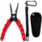CRAZY SHARK Multifunktionale Angelzangen Linie Cutter Hook Remover Tackle mit Scheide und Lanyard