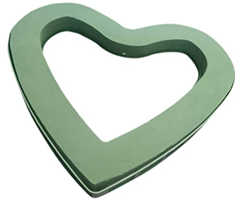 DOITOOL Espuma punzante con forma de corazón, espuma húmeda, esponja de flores, masa de inserción, esponja, musgo, ladrillo para decoración del coche, suministros de fiesta, 41 cm