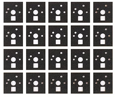 120 PCS Mechanical Keyboard Switch Film, Keyboard Switch Pads Switches Silencer Pad Keyboard Switch Stabilizer Sound Noise Dampener Reduction Foams Keyboard Switch Paper Shaft Sheet Films (EVA)