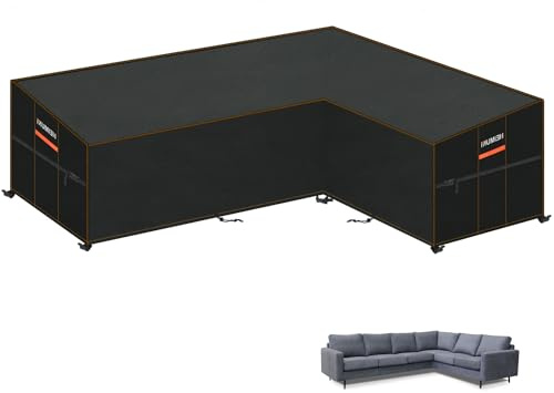HEIMUNI Funda Sofa Exterior en L Funda Sofá Esquina Exterior Impermeable
