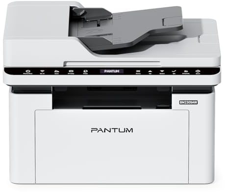 PANTUM BM2309AW Multifunktions-Laserdrucker, Schwarz-Weiß, Drucken Scannen Kopieren 3in1 mit ADF, WLAN &USB, A4, 20ppm, Inklusive 500-Seiten-Start-Tonerkassette