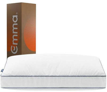 Emma One Mikrofaser Kopfkissen 80x80 cm – Höhenverstellbares, Waschbares Kissen – Weich & Stützend – Allergiker Bettkissen – Flauschiges Mikrofaserkissen – Schlafkissen & Pillow für besseren Schlaf