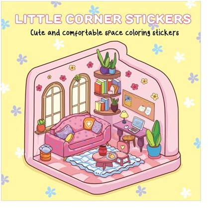 Livre de coloriage mignon - Arts et artisanat confortables pour dessin conscient, stress relief colorants | Pages de relaxation fantaisiste avec de petits, œuvres d'art en, plaisir i