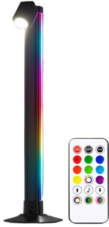 Las lámparas de estudio de escritorio - lámpara de escritorio de las luces LED, mesa de rotación ajustable Luz | Lámpara atenta a los ojos ambientales con 3 temperaturas de color, ideales para la