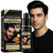 Champú Colorante Negro 4 en 1, Tinte de Pelo para Hombre y Mujer, Cobertura Total de Canas en Minutos, Coloración Instantánea y Duradera, Fácil de Usar en Casa