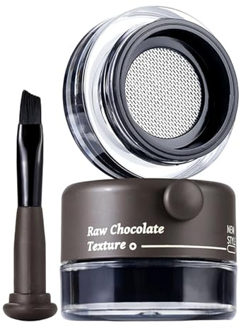 Erinde Gel Eyeliner Waterproof, Couleur Noir, Longue Durée, Gel Eyeliner Résistant à l'Eau, Application Facile, Avec Pinceau Intégré pour un Maquillage Précis